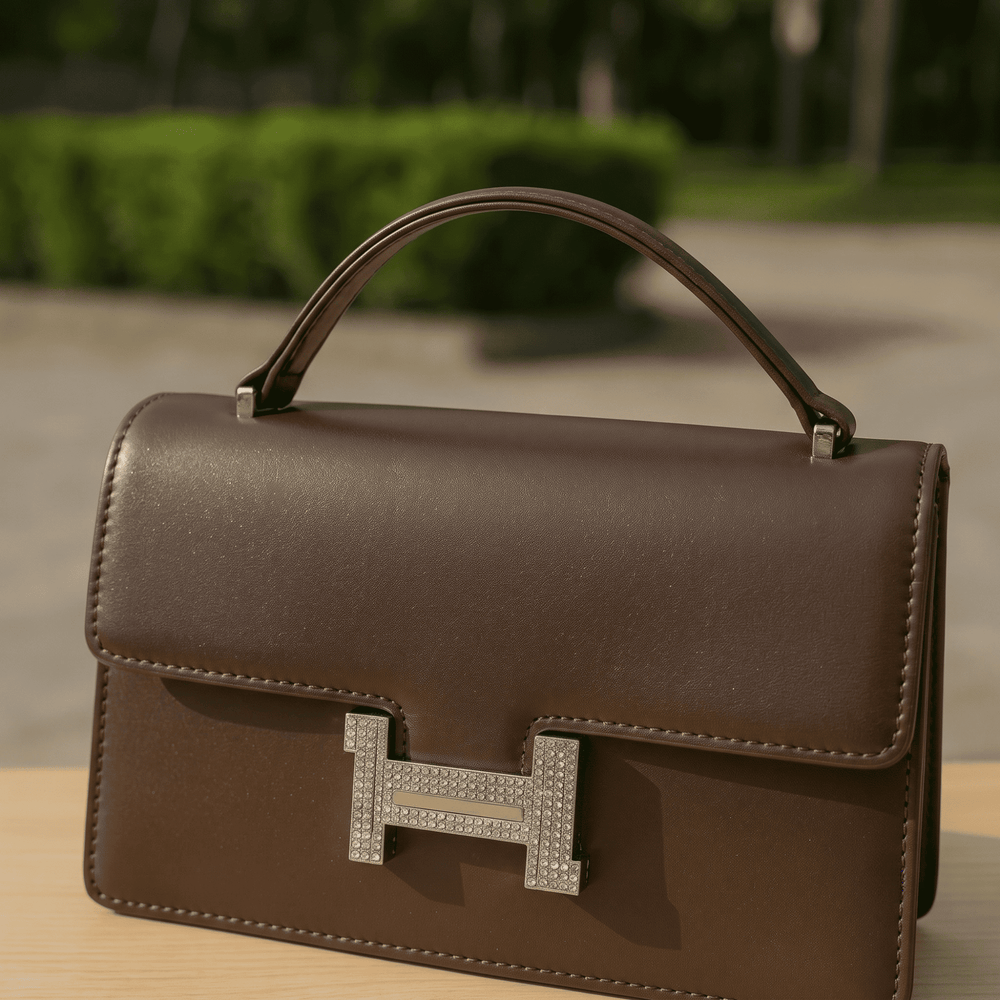 Women Elegant Structured Top-Handle Bag