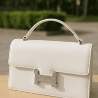 Women Elegant Structured Top-Handle Bag