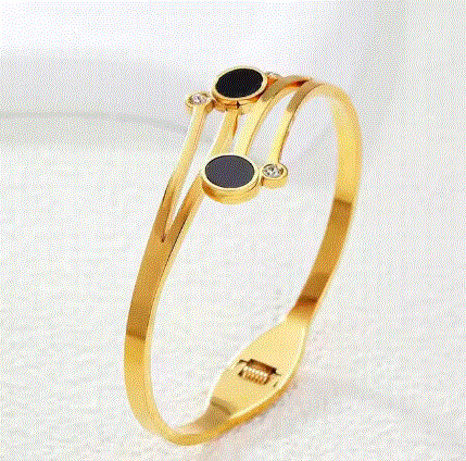 Zircon cuff bangle – elegant sparkling statement bracelet