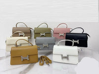 Women Elegant Structured Top-Handle Bag