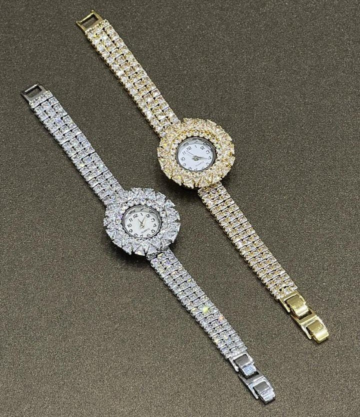 Royal Sunburst Crystal Watch – Women's Crystal Bracelet Watch CresTime