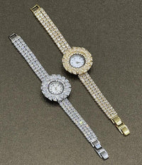 Royal Sunburst Crystal Watch – Women's Crystal Bracelet Watch CresTime