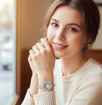 Royal Sunburst Crystal Watch – Women's Crystal Bracelet Watch CresTime