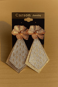 Carson Designer Earrings – Floral Top- statement earrings