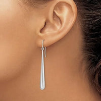 Carson Designer Earrings – Silver Bar - statement earrings