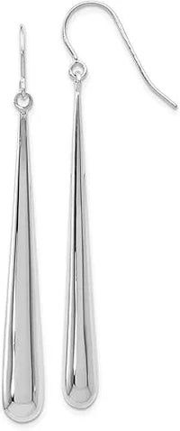 Carson Designer Earrings – Silver Bar- statement earrings