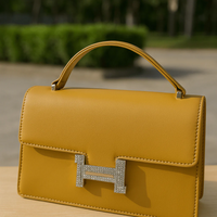 Women Elegant Structured Top-Handle Bag